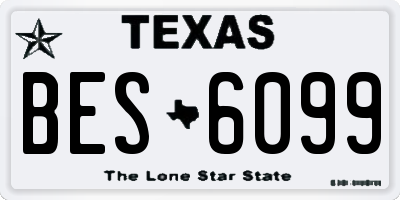 TX license plate BES6099