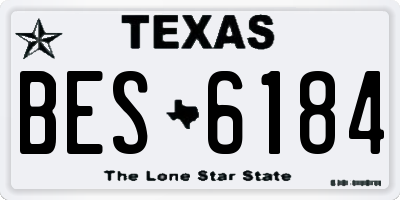 TX license plate BES6184