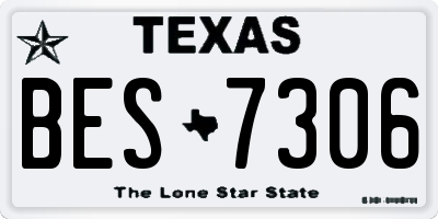 TX license plate BES7306