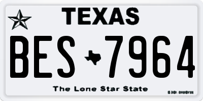 TX license plate BES7964