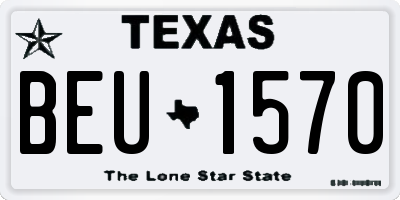 TX license plate BEU1570