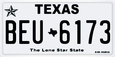 TX license plate BEU6173