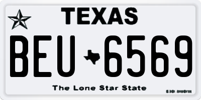 TX license plate BEU6569