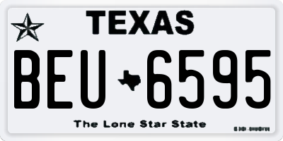 TX license plate BEU6595