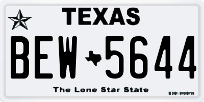 TX license plate BEW5644