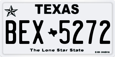 TX license plate BEX5272