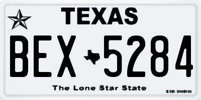 TX license plate BEX5284