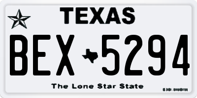 TX license plate BEX5294
