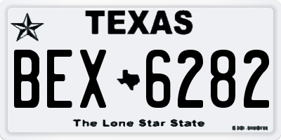 TX license plate BEX6282