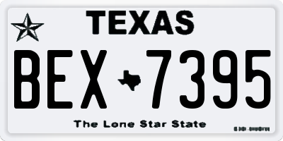 TX license plate BEX7395