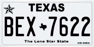 TX license plate BEX7622