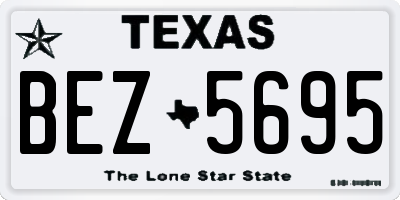 TX license plate BEZ5695