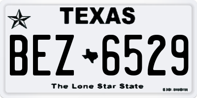 TX license plate BEZ6529