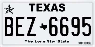 TX license plate BEZ6695