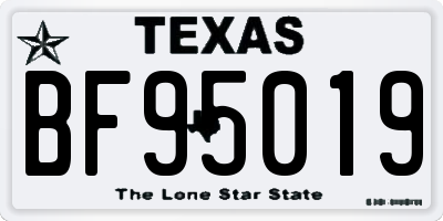 TX license plate BF95019