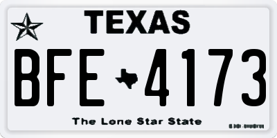 TX license plate BFE4173