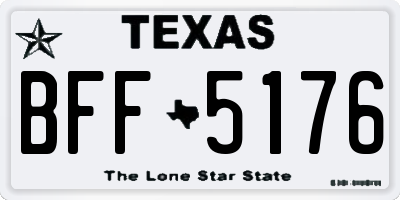 TX license plate BFF5176