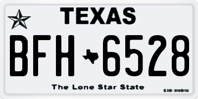 TX license plate BFH6528