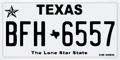TX license plate BFH6557