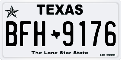 TX license plate BFH9176
