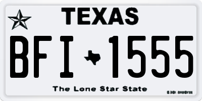 TX license plate BFI1555