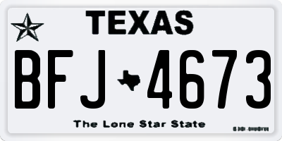 TX license plate BFJ4673
