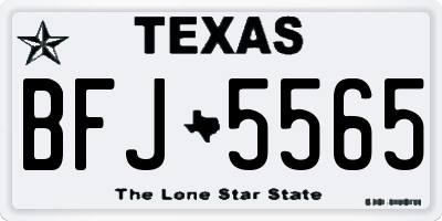TX license plate BFJ5565