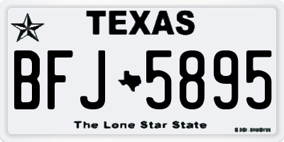 TX license plate BFJ5895