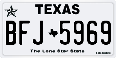 TX license plate BFJ5969