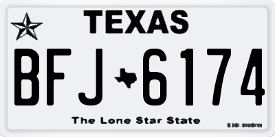 TX license plate BFJ6174