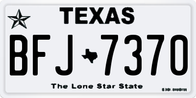 TX license plate BFJ7370