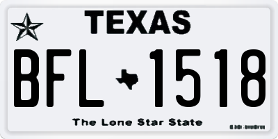 TX license plate BFL1518