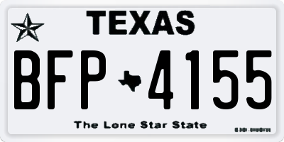 TX license plate BFP4155