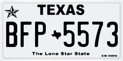 TX license plate BFP5573