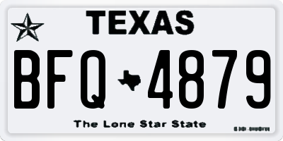 TX license plate BFQ4879