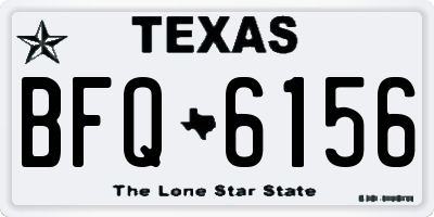TX license plate BFQ6156