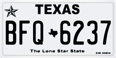 TX license plate BFQ6237