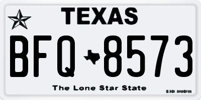 TX license plate BFQ8573