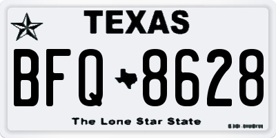TX license plate BFQ8628
