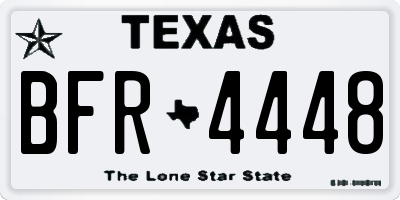 TX license plate BFR4448