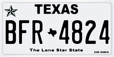 TX license plate BFR4824