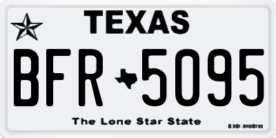 TX license plate BFR5095