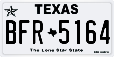 TX license plate BFR5164