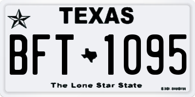 TX license plate BFT1095