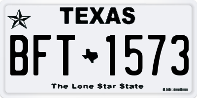 TX license plate BFT1573
