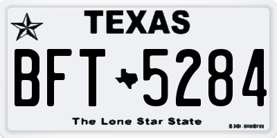 TX license plate BFT5284