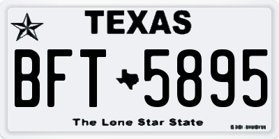 TX license plate BFT5895