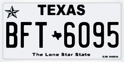 TX license plate BFT6095