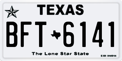 TX license plate BFT6141