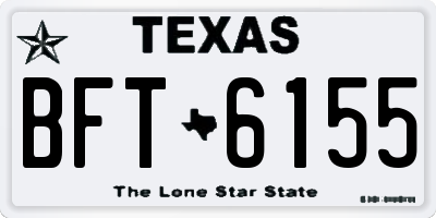 TX license plate BFT6155